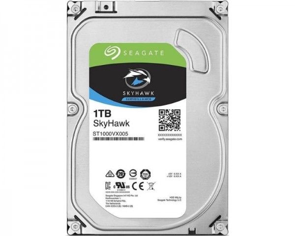 SEAGATE 1TB 3.5'' SATA III 64MB ST1000VX005 SkyHawk Surveillance HDD