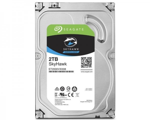 SEAGATE 2TB 3.5'' SATA III 64MB ST2000VX008 SkyHawk Surveillance outlet